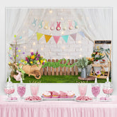 Funkeln Und Weiß Ziegel Glücklich Ostern Tag Hintergrund